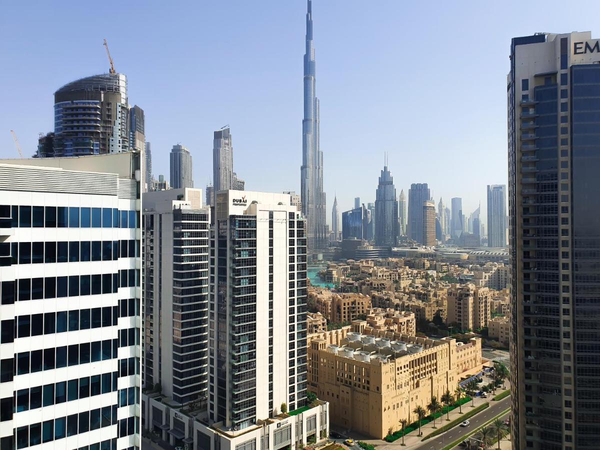 Luxury Studios With Burj Khalifa Or Canal View In Downtown - Marquise Square Tower Dubai Buitenkant foto