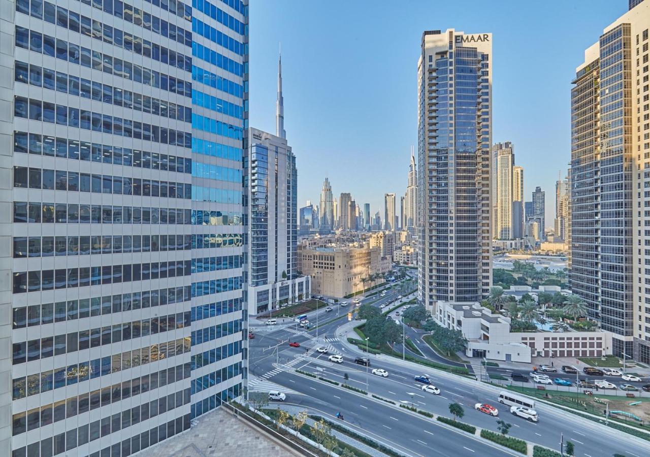 Luxury Studios With Burj Khalifa Or Canal View In Downtown - Marquise Square Tower Dubai Buitenkant foto