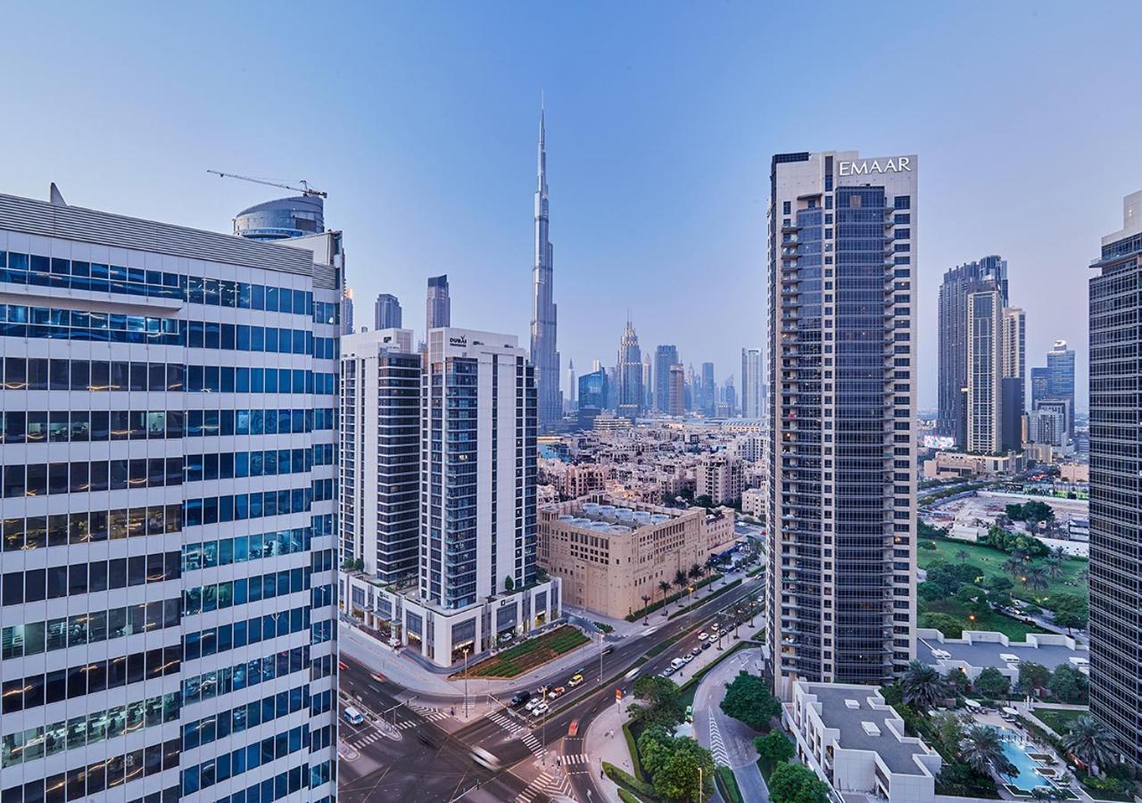 Luxury Studios With Burj Khalifa Or Canal View In Downtown - Marquise Square Tower Dubai Buitenkant foto