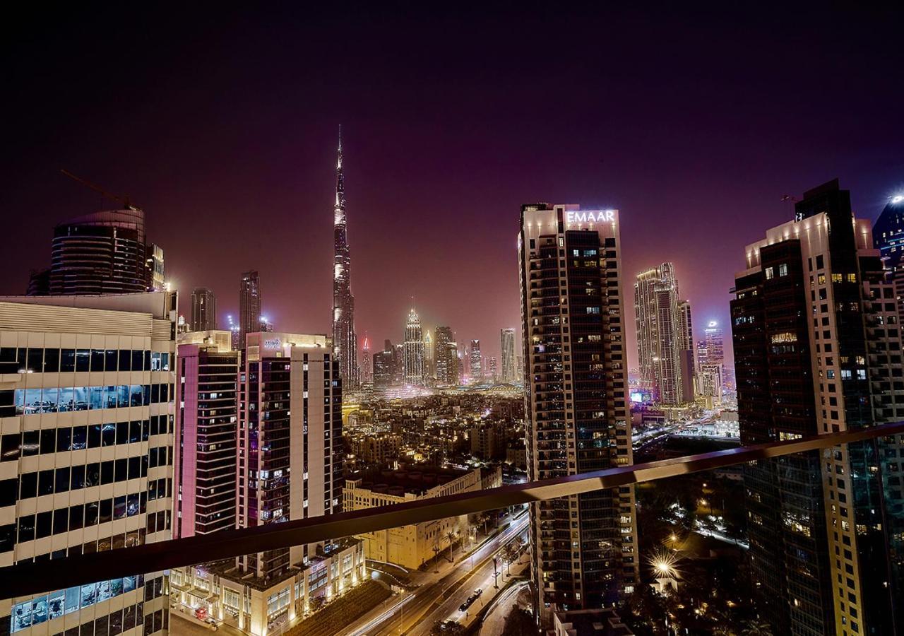 Luxury Studios With Burj Khalifa Or Canal View In Downtown - Marquise Square Tower Dubai Buitenkant foto